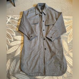 Zara Oversized Grey Shacket - New - S